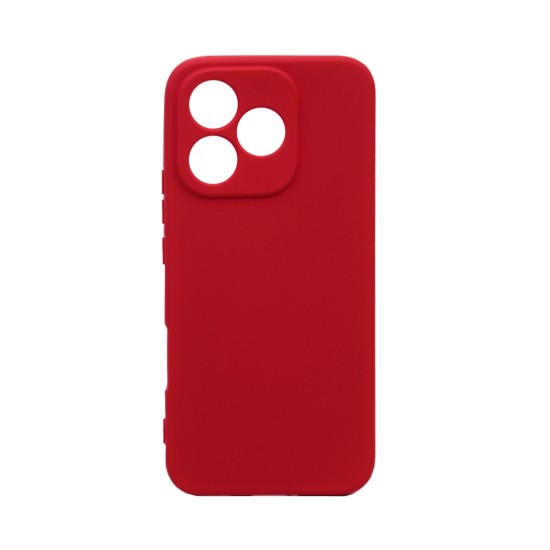 Capa de Silicone com Moldura de Câmera para Huawei Honor 400 Lite Vermelho